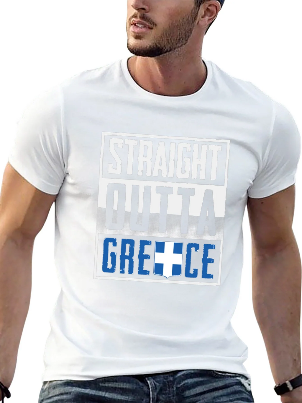 Straight Outta Greece T-Shirt product image 4
