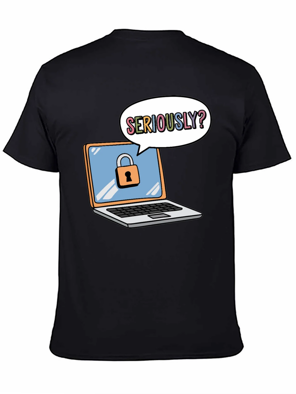 Funny Security Laptop T-Shirt product image 7