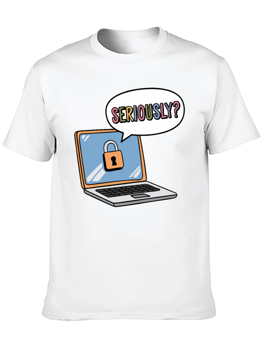 Funny Security Laptop T-Shirt product image 12