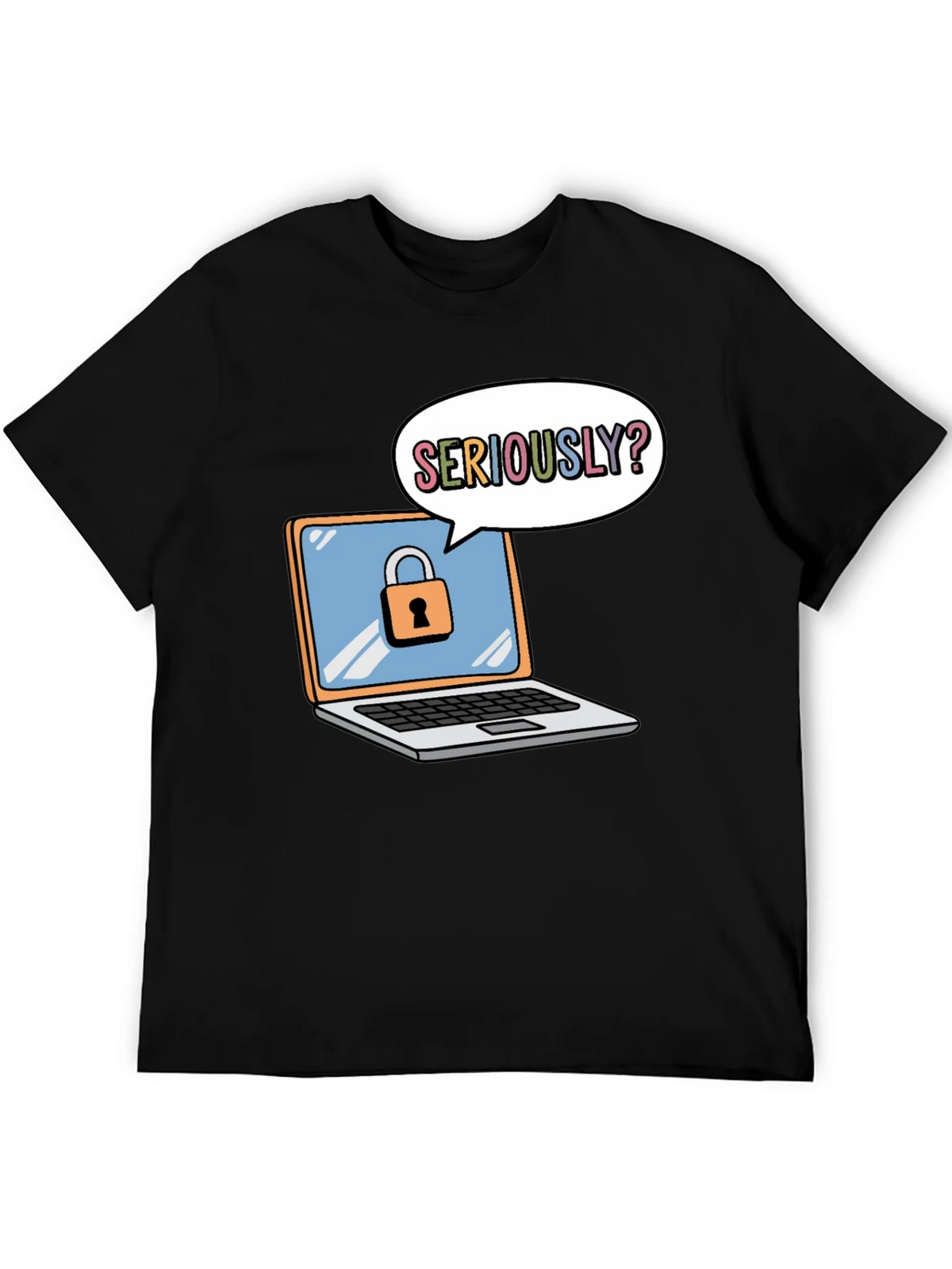 Funny Security Laptop T-Shirt product image 8