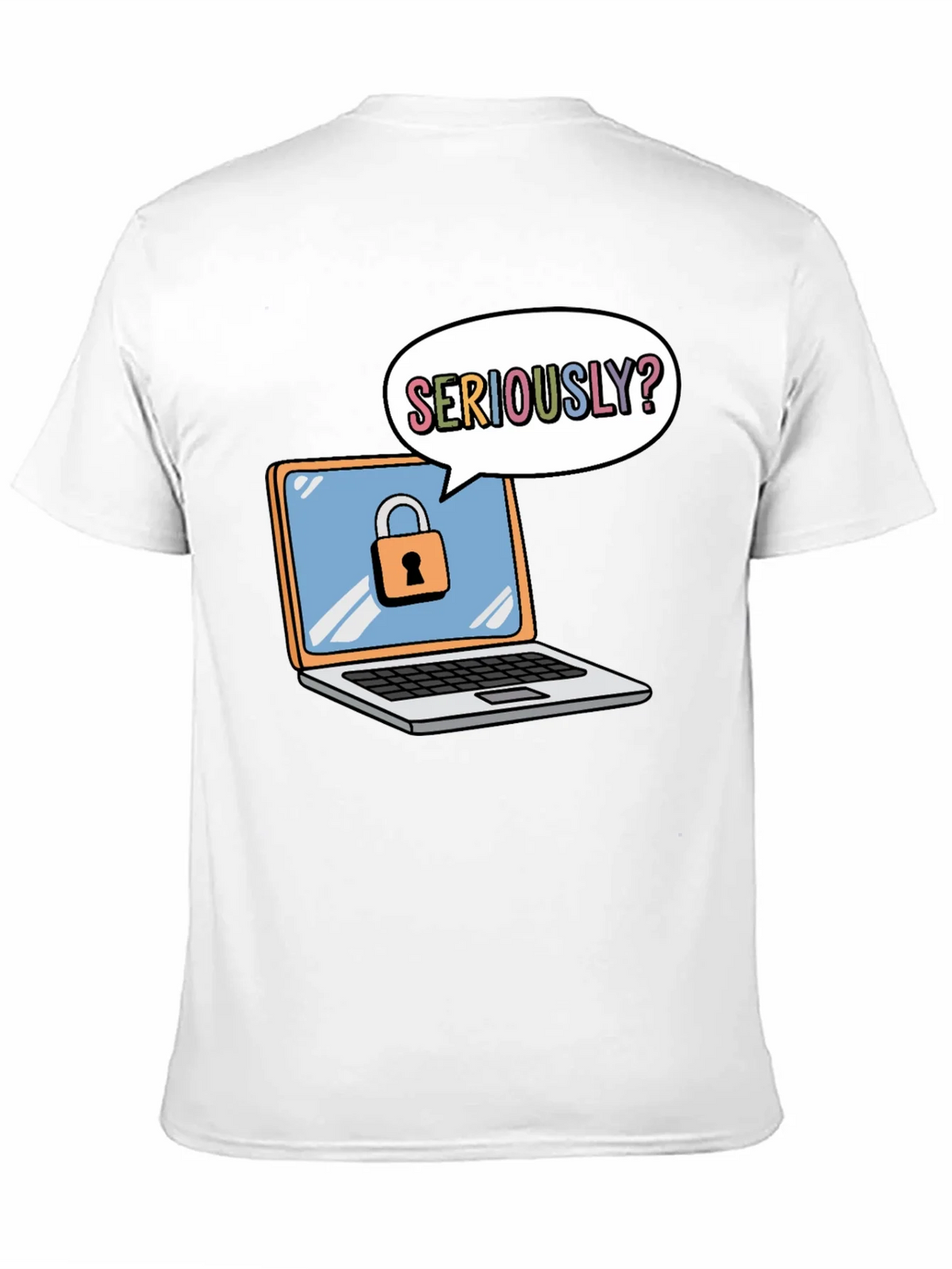 Funny Security Laptop T-Shirt product image 2