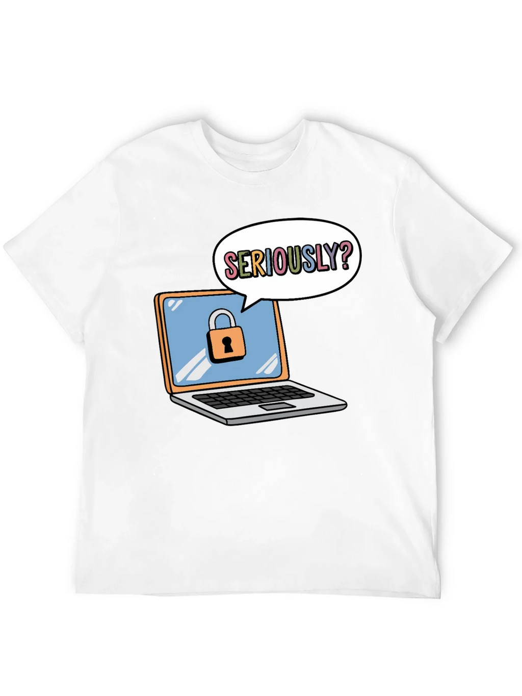 Funny Security Laptop T-Shirt product image 3