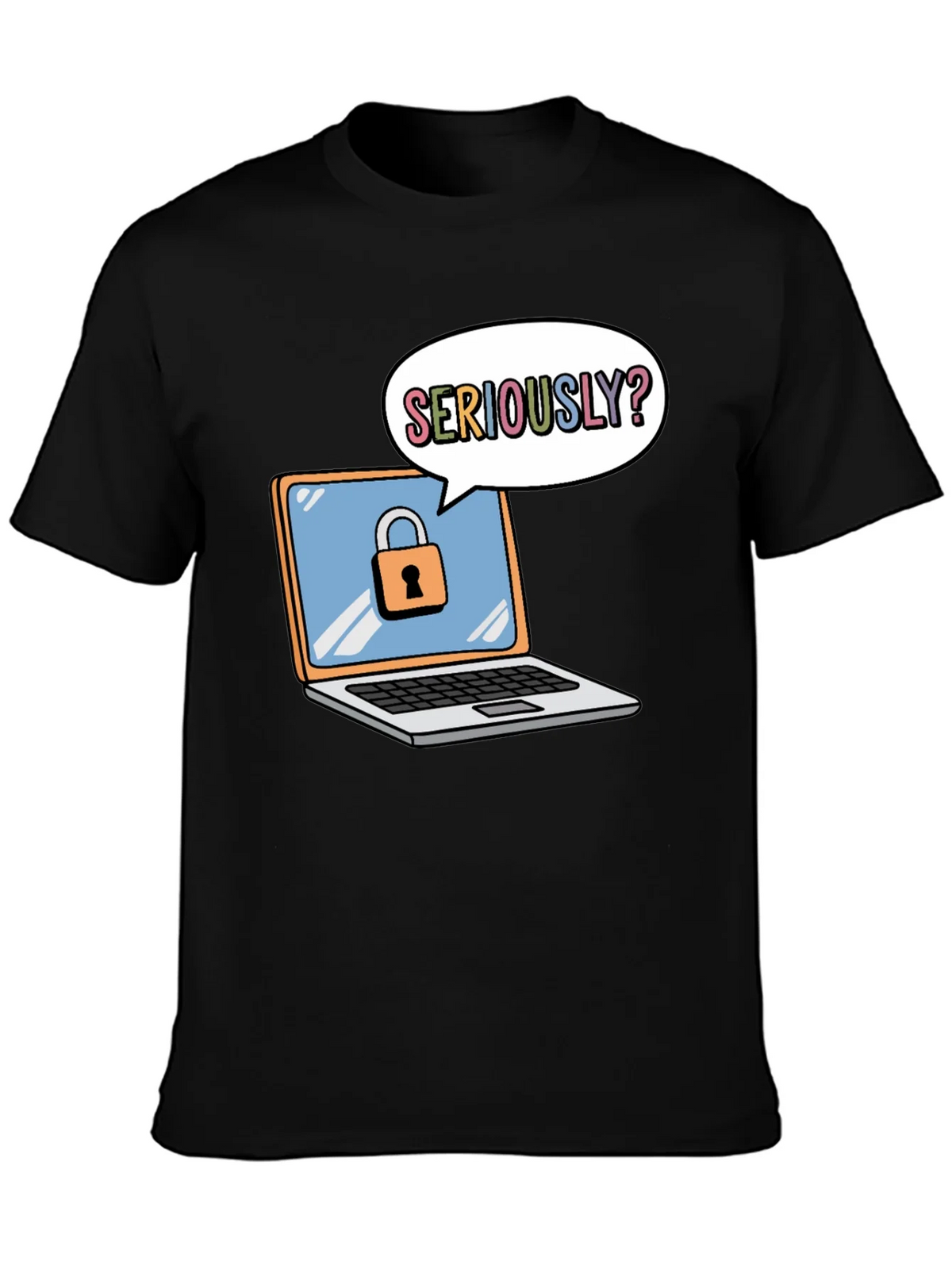 Funny Security Laptop T-Shirt product image 6