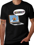 Funny Security Laptop T-Shirt product image 1