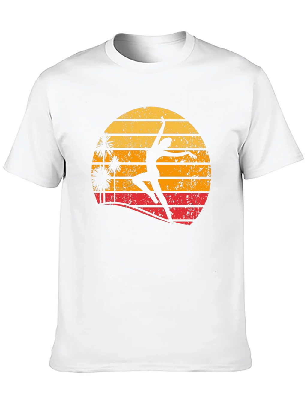 Retro Sunset Dancer Graphic Tee - Black product image 12