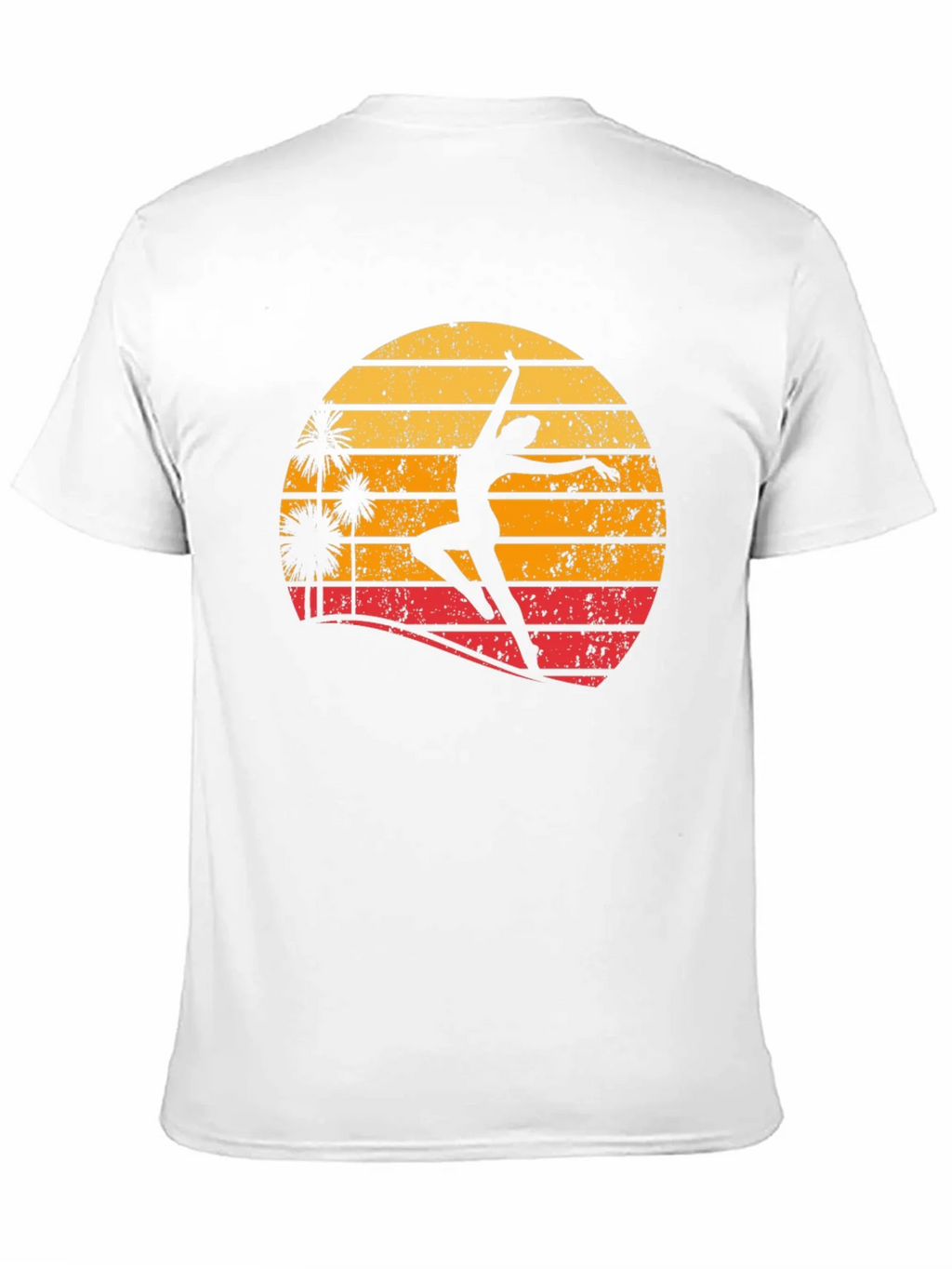 Retro Sunset Dancer Graphic Tee - Black product image 2
