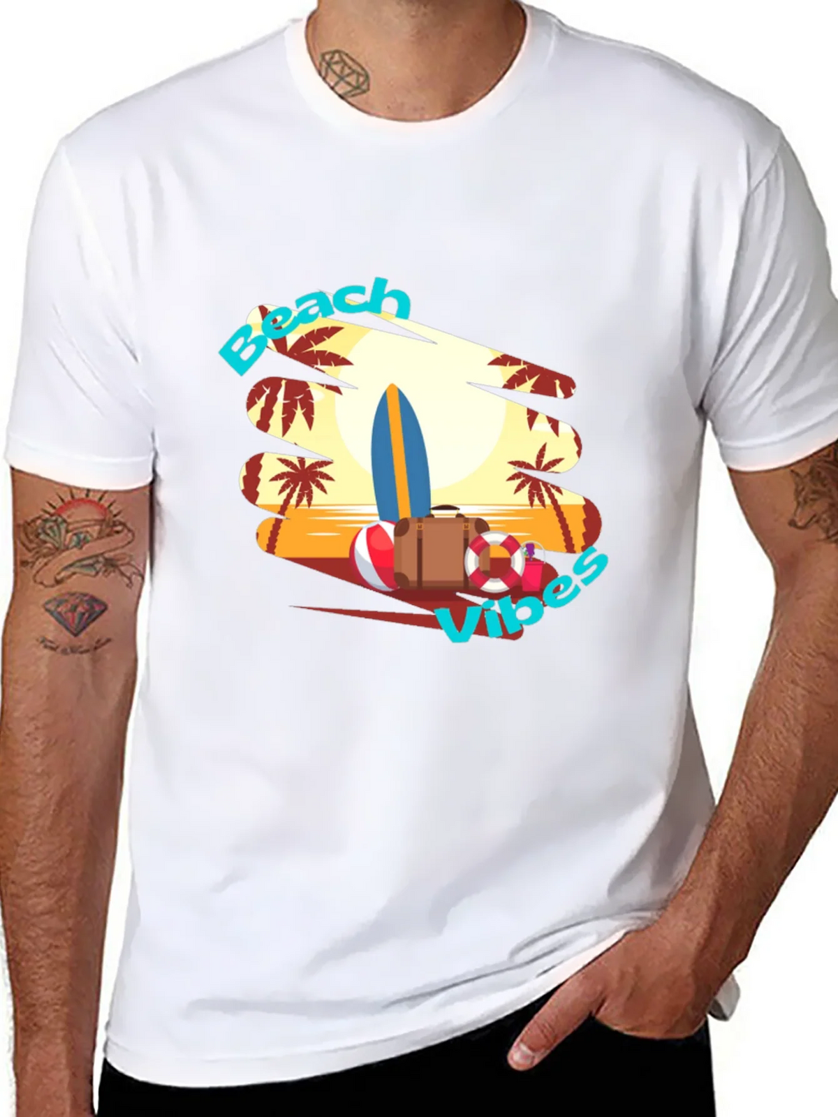 Beach Vibes Graphic T-Shirt - Tropical Summer Tee product image 10