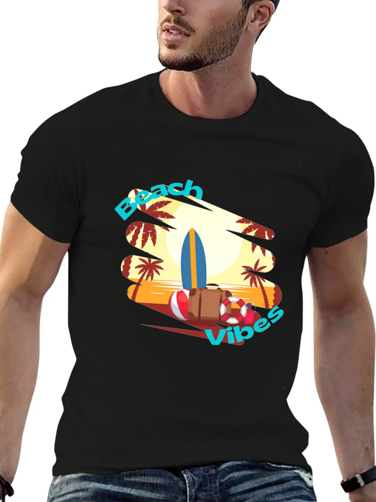 Beach Vibes Graphic T-Shirt - Tropical Summer Tee product image 9