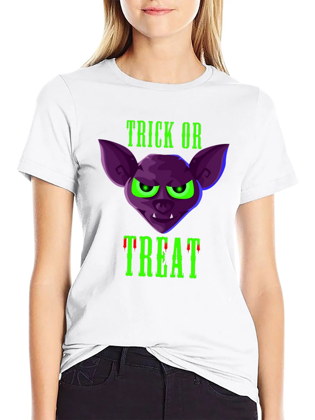 Trick or Treat Bat T-Shirt - Halloween Tee product image 11