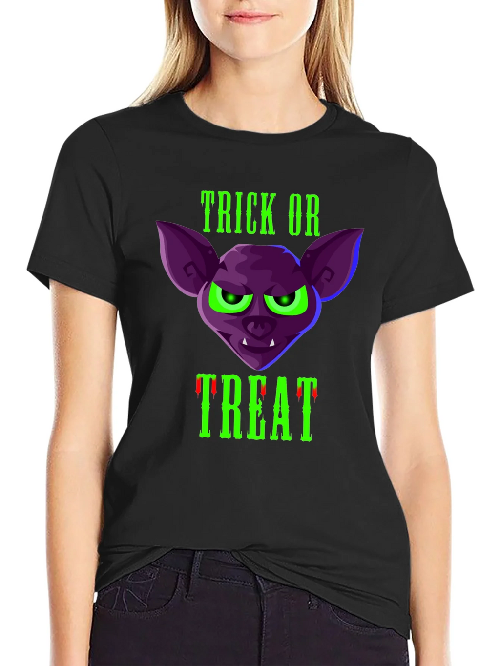 Trick or Treat Bat T-Shirt - Halloween Tee product image 5