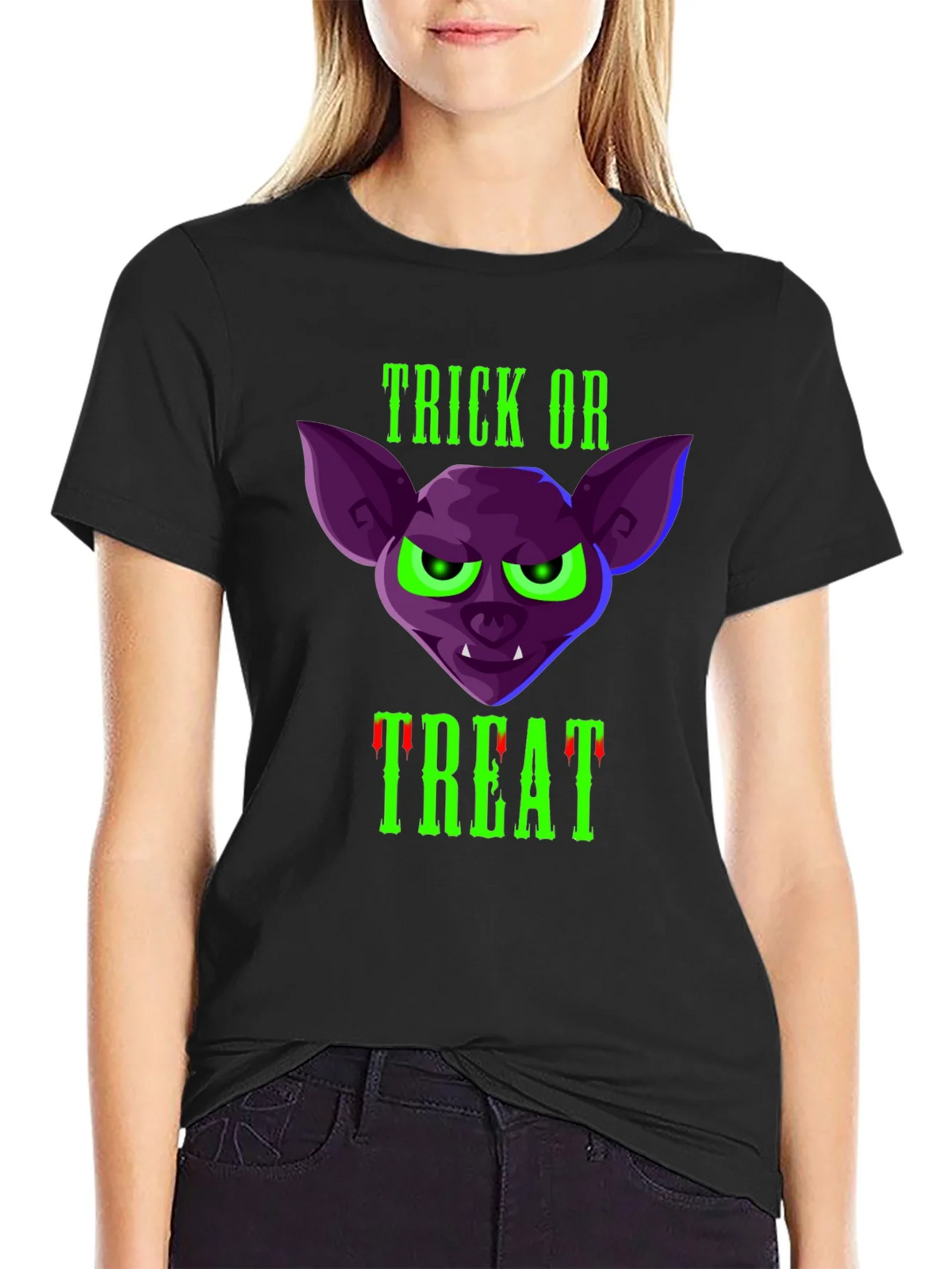 Trick or Treat Bat T-Shirt - Halloween Tee product image 5