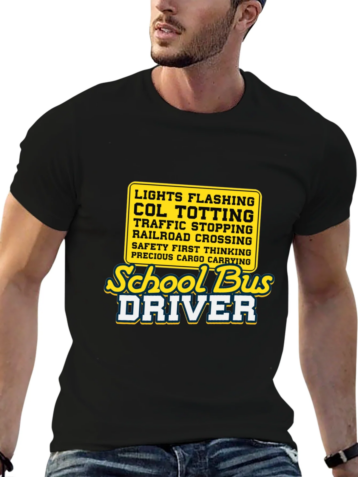 School Bus Driver Tee - Lights Flashing Humor product image 9