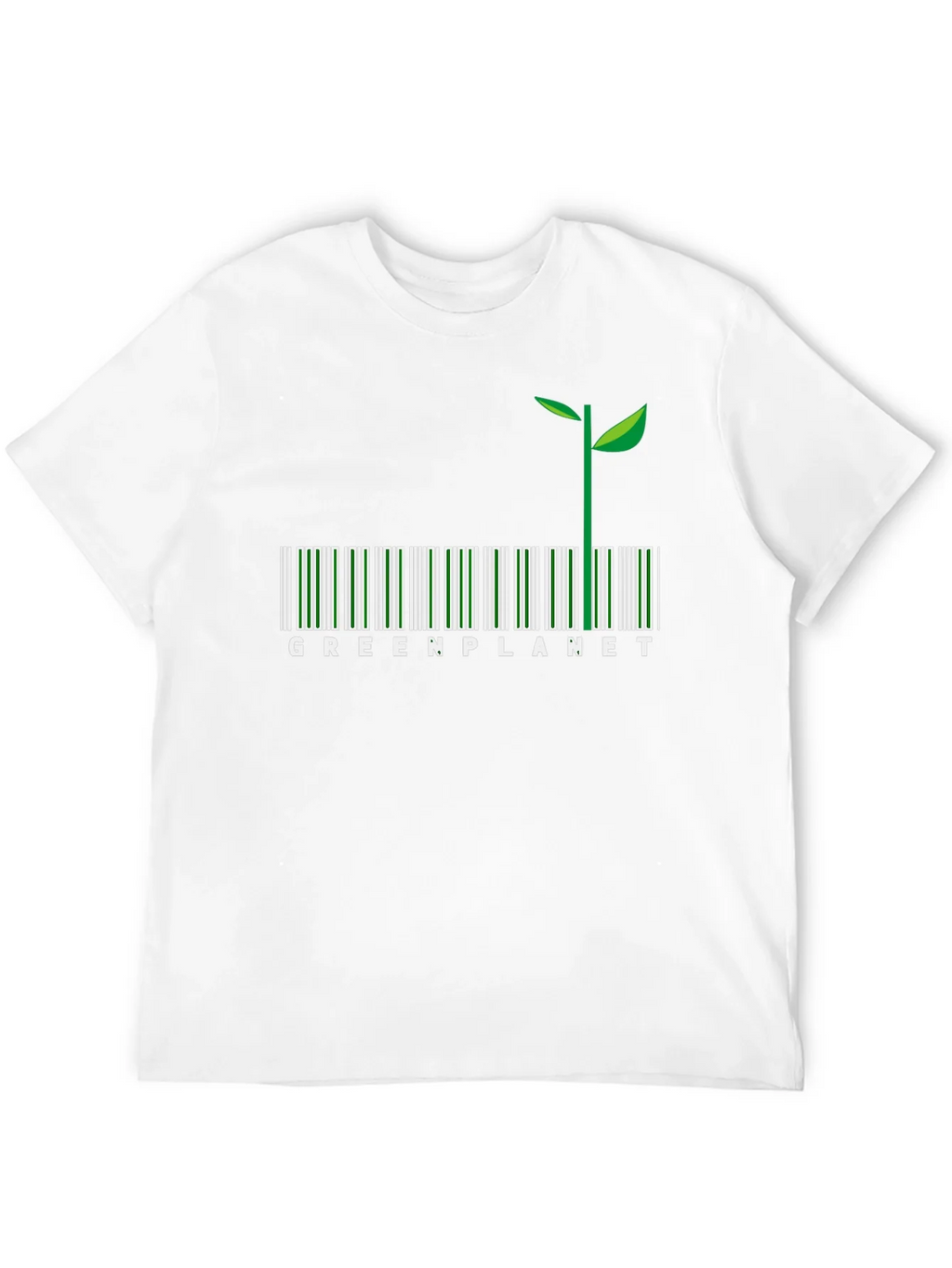 Green Planet Barcode T-Shirt product image 3