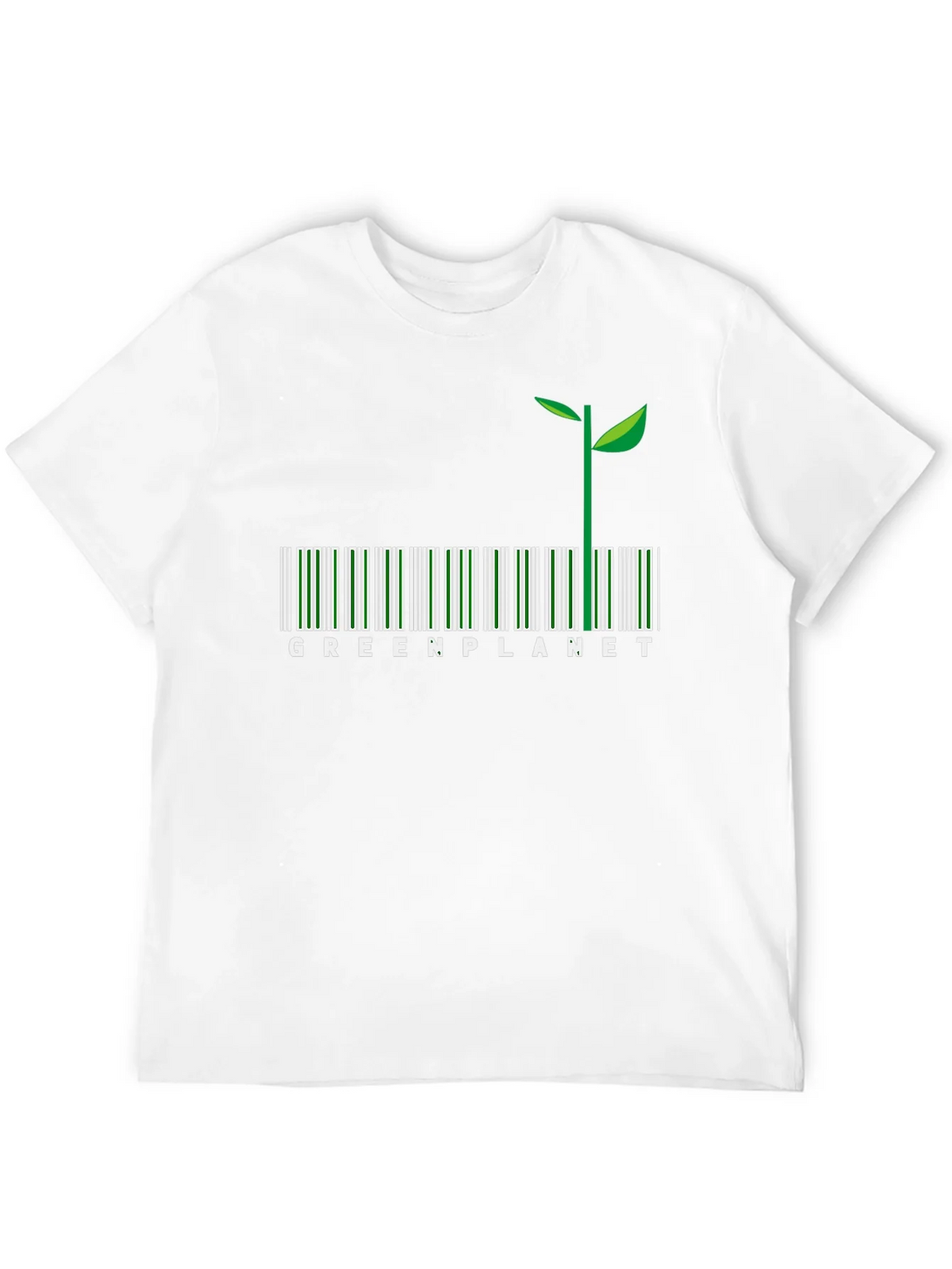 Green Planet Barcode T-Shirt product image 3