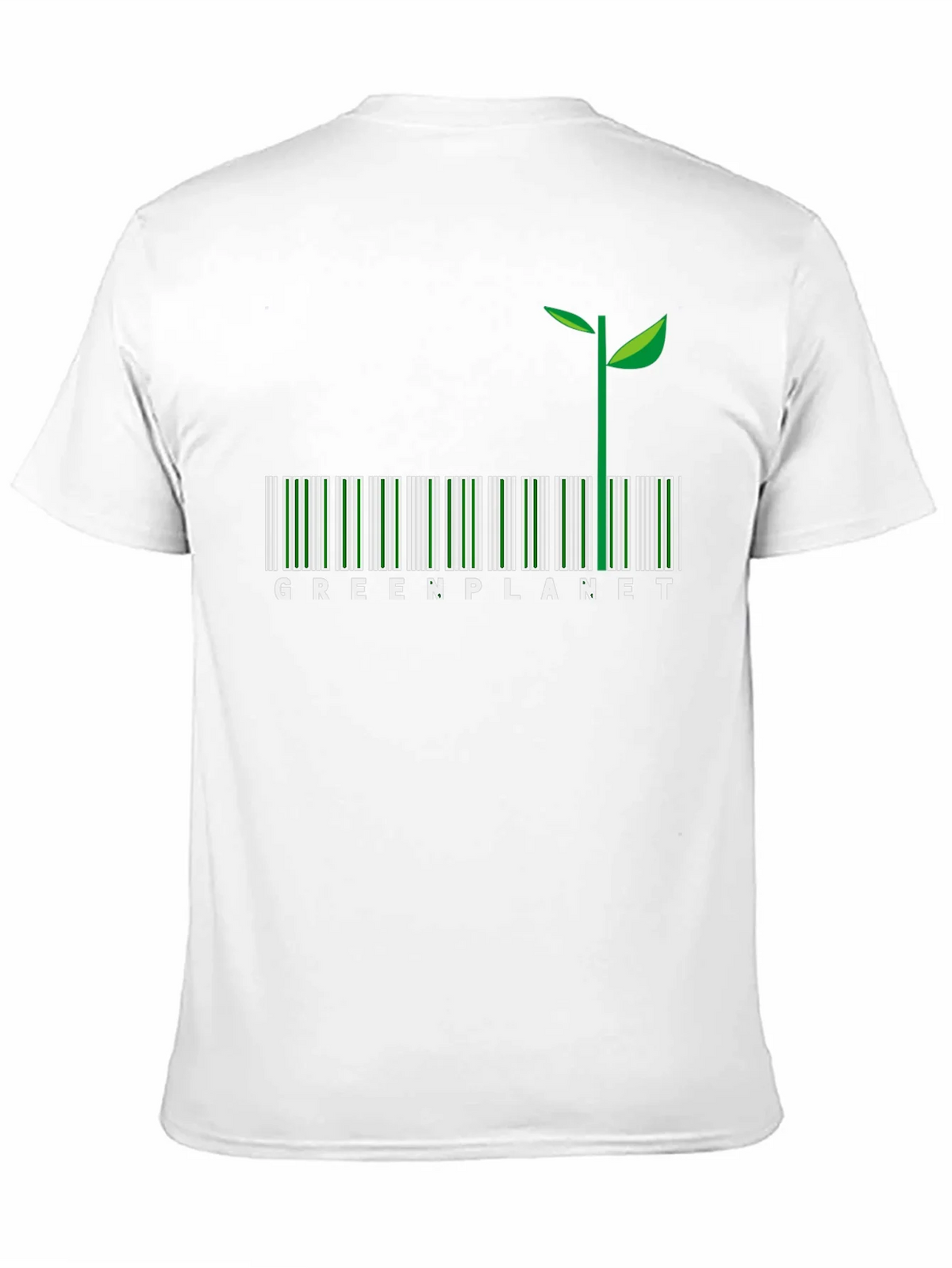 Green Planet Barcode T-Shirt product image 2