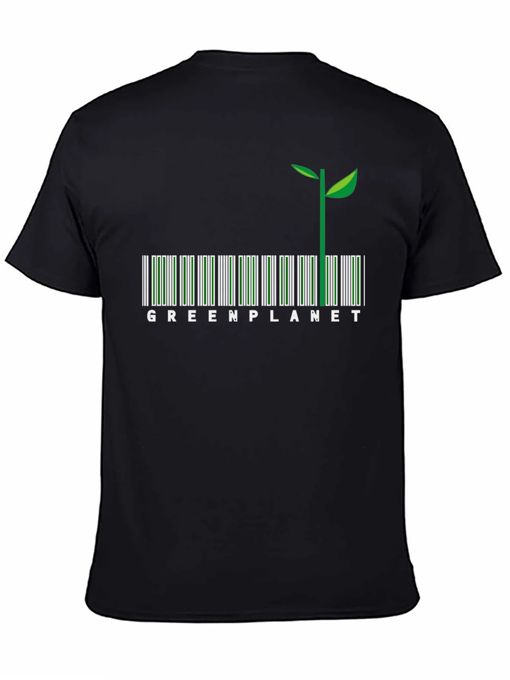 Green Planet Barcode T-Shirt product image 7