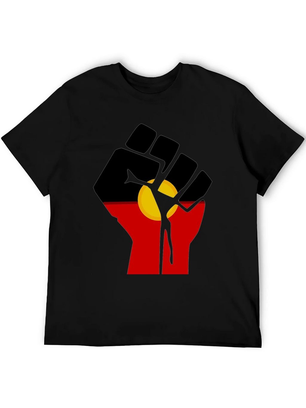Aboriginal Flag Fist T-Shirt product image 8