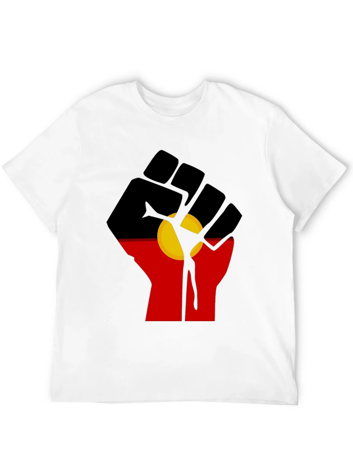Aboriginal Flag Fist T-Shirt product image 3