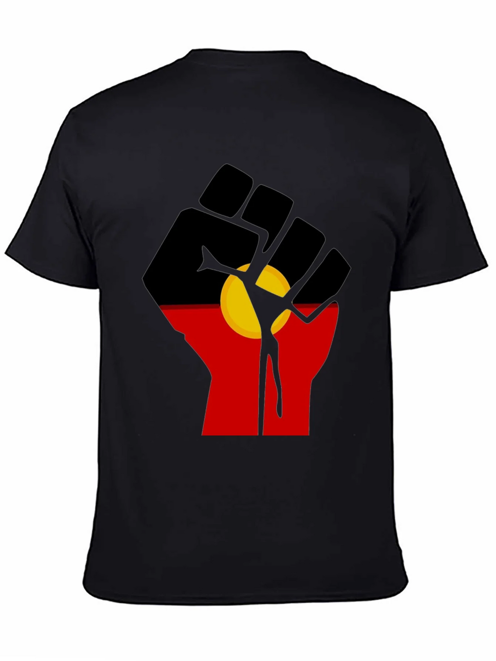 Aboriginal Flag Fist T-Shirt product image 7