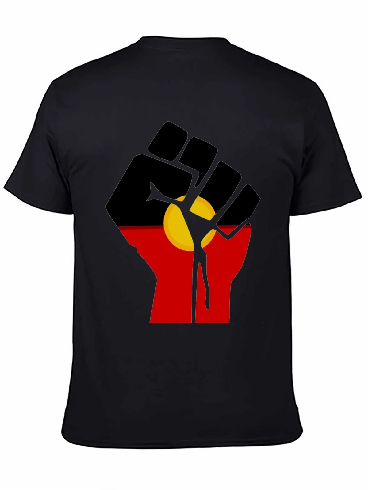 Aboriginal Flag Fist T-Shirt product image 7