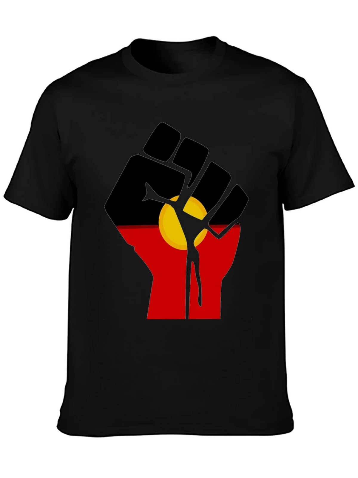 Aboriginal Flag Fist T-Shirt product image 6