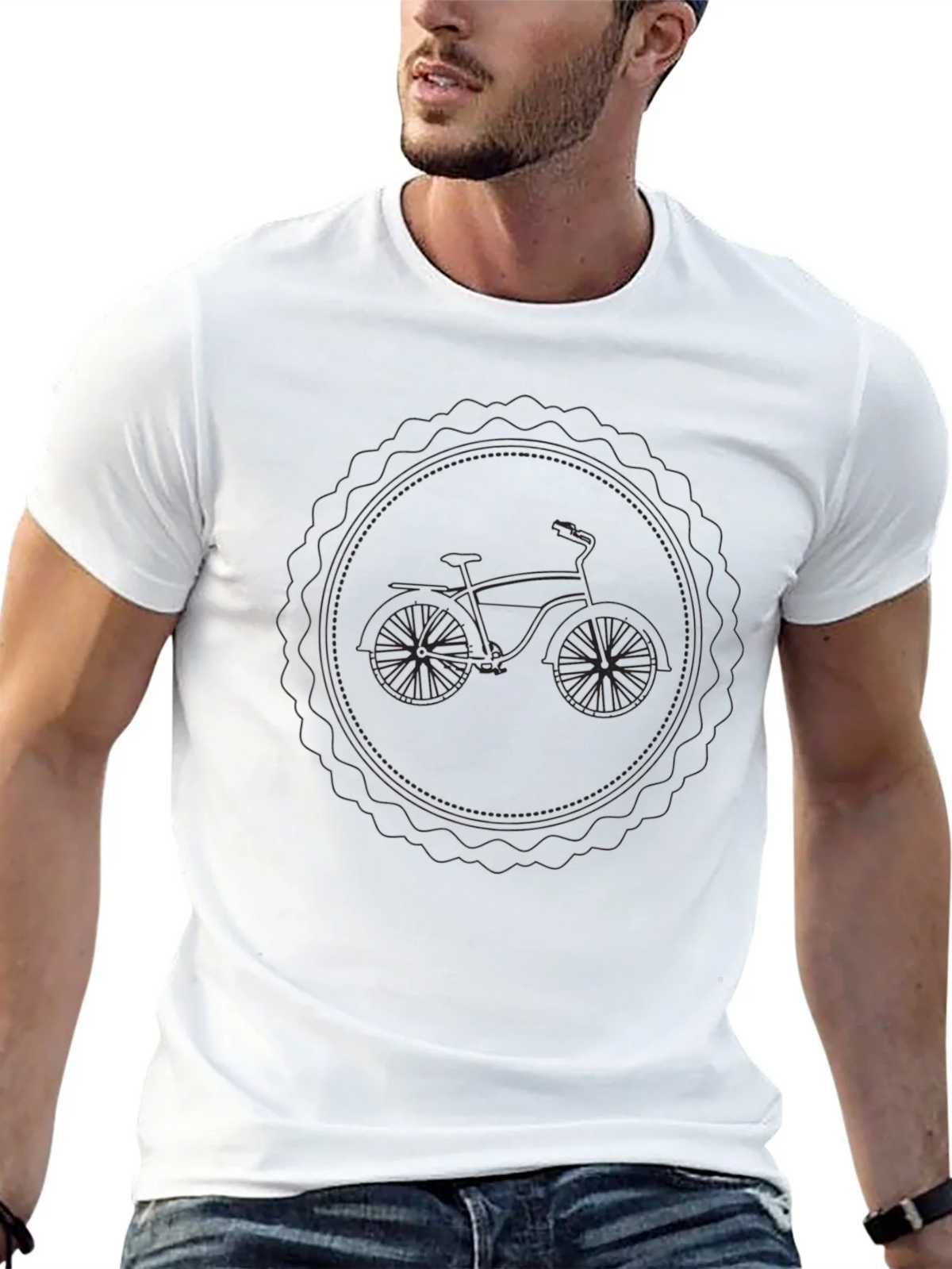 Black Bicycle Graphic Tee - Casual Style product image 4