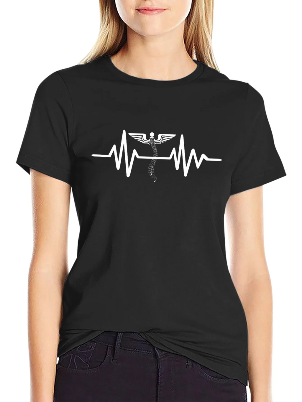 Chiropractor Heartbeat T-Shirt - Medical Spine Tee product image 5