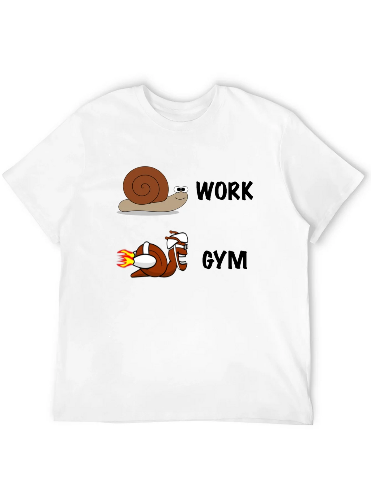 Work Gym Snail Tee Funny Workout Shirt product image 3