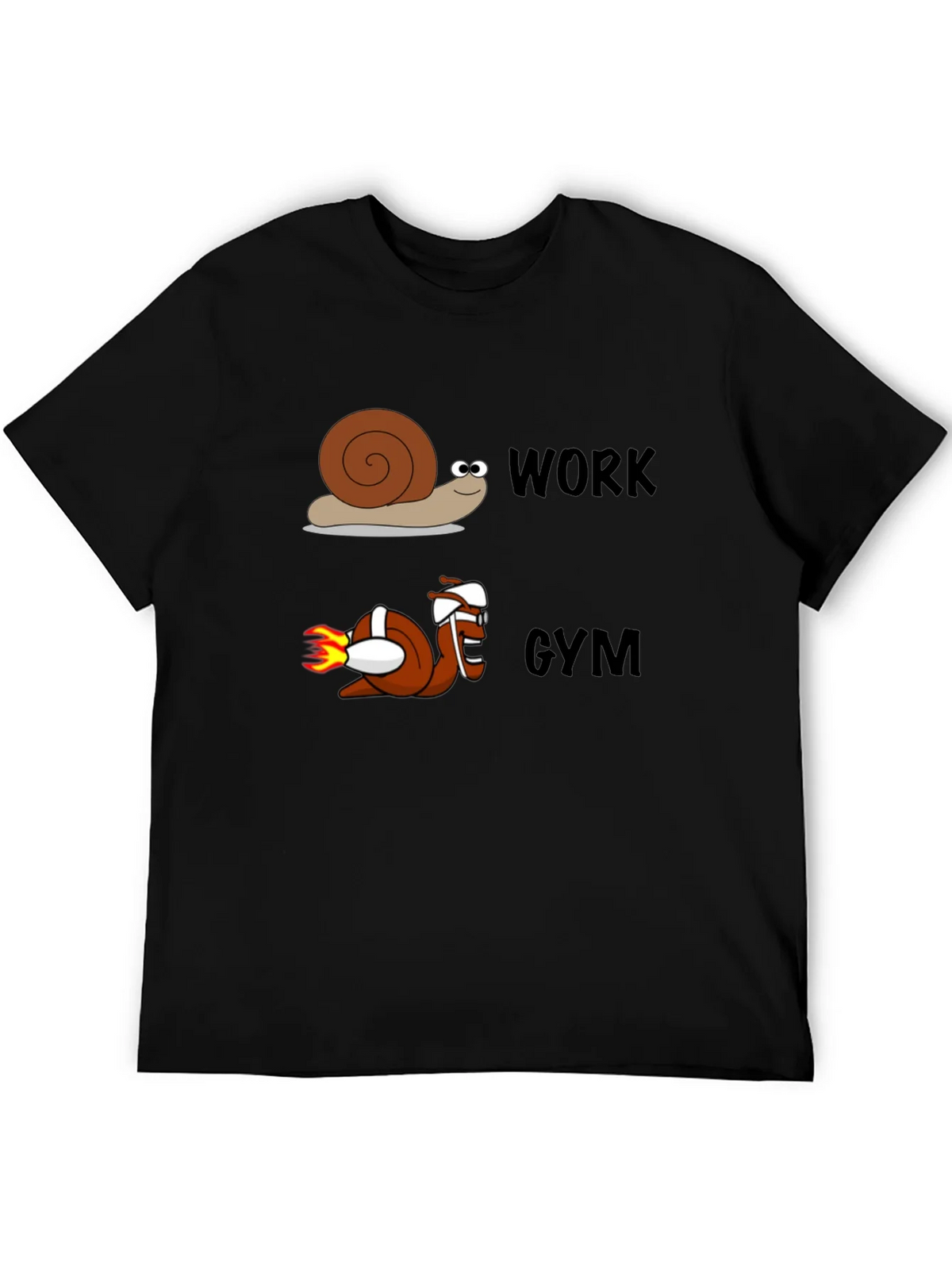 Work Gym Snail Tee Funny Workout Shirt product image 8
