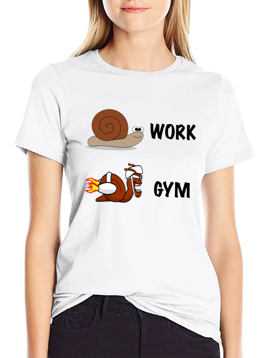 Work Gym Snail Tee Funny Workout Shirt product image 11