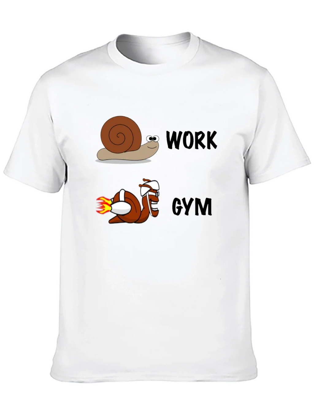 Work Gym Snail Tee Funny Workout Shirt product image 12