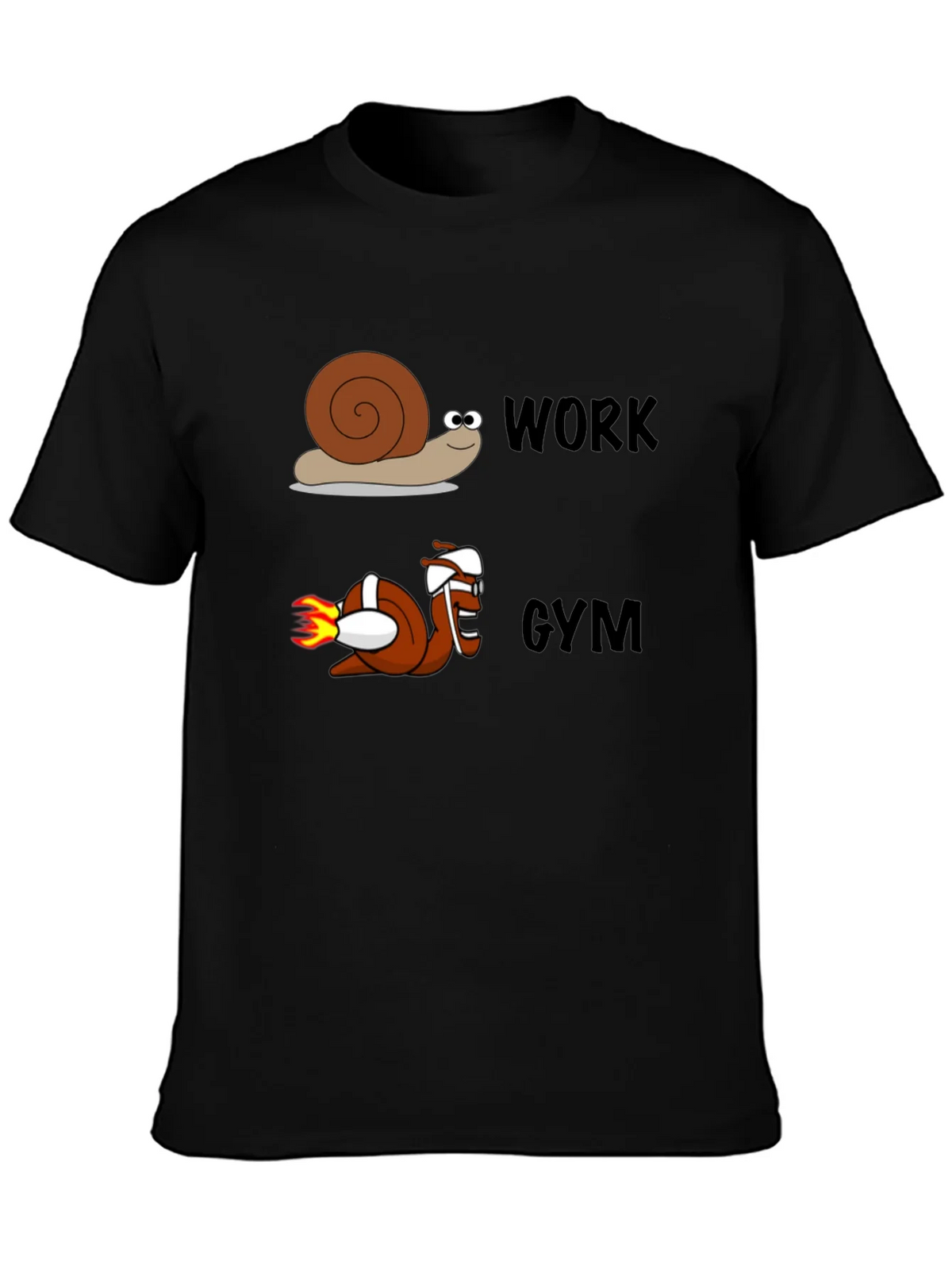 Work Gym Snail Tee Funny Workout Shirt product image 6