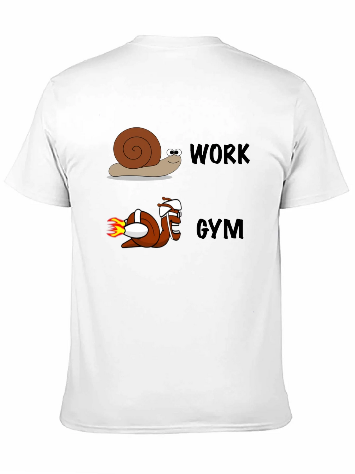 Work Gym Snail Tee Funny Workout Shirt product image 2