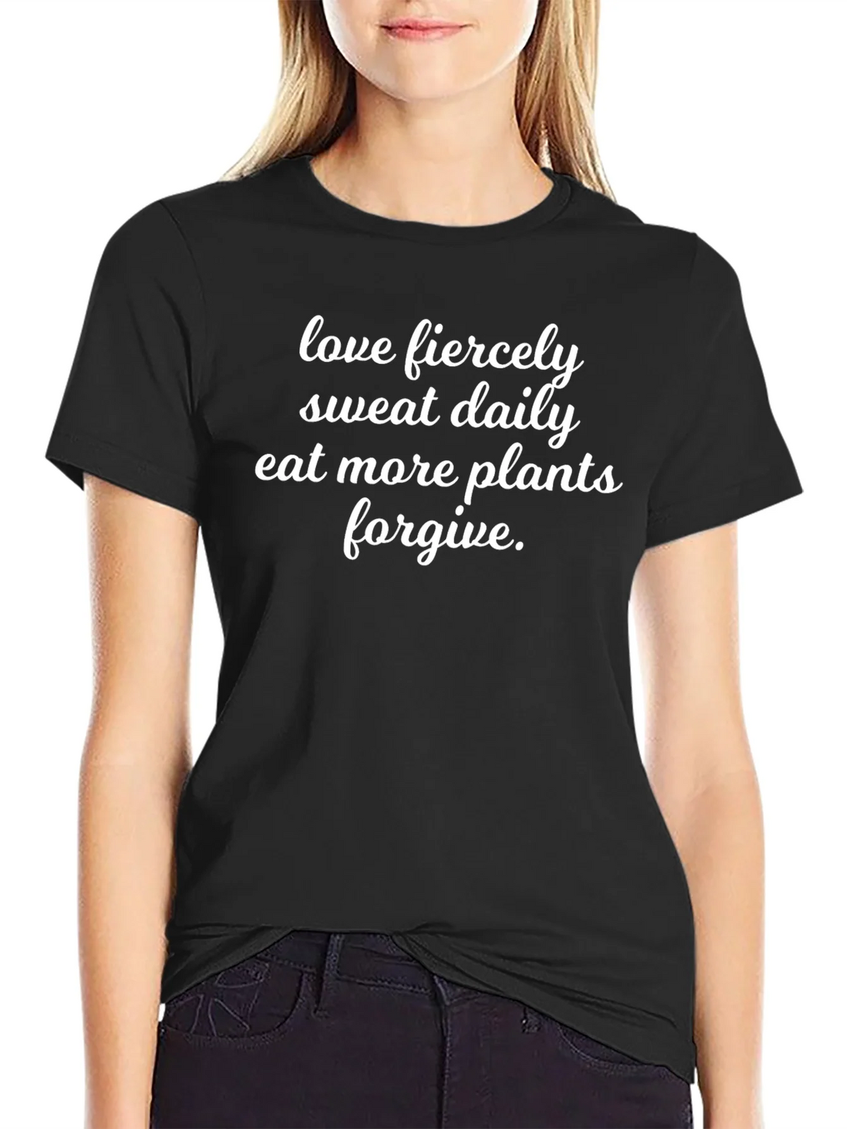 Love Fiercely Graphic Tee - Black T-Shirt product image 5