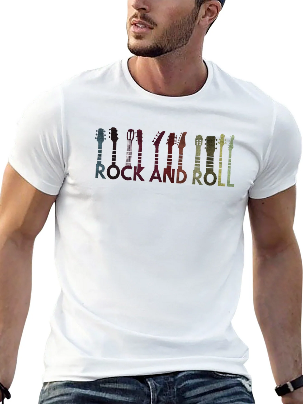 Rock and Roll Guitar T-Shirt product image 4