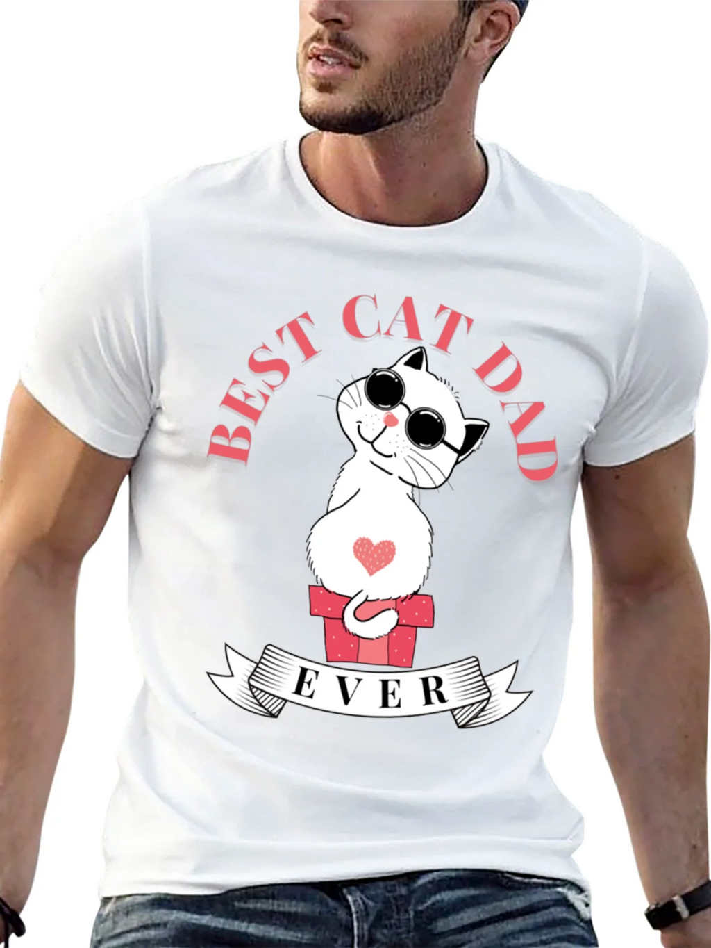 Best Cat Dad Ever T-Shirt product image 4