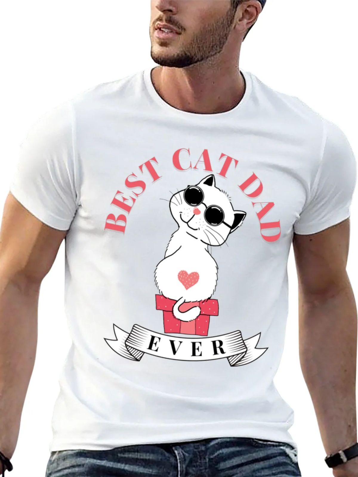 Best Cat Dad Ever T-Shirt product image 4