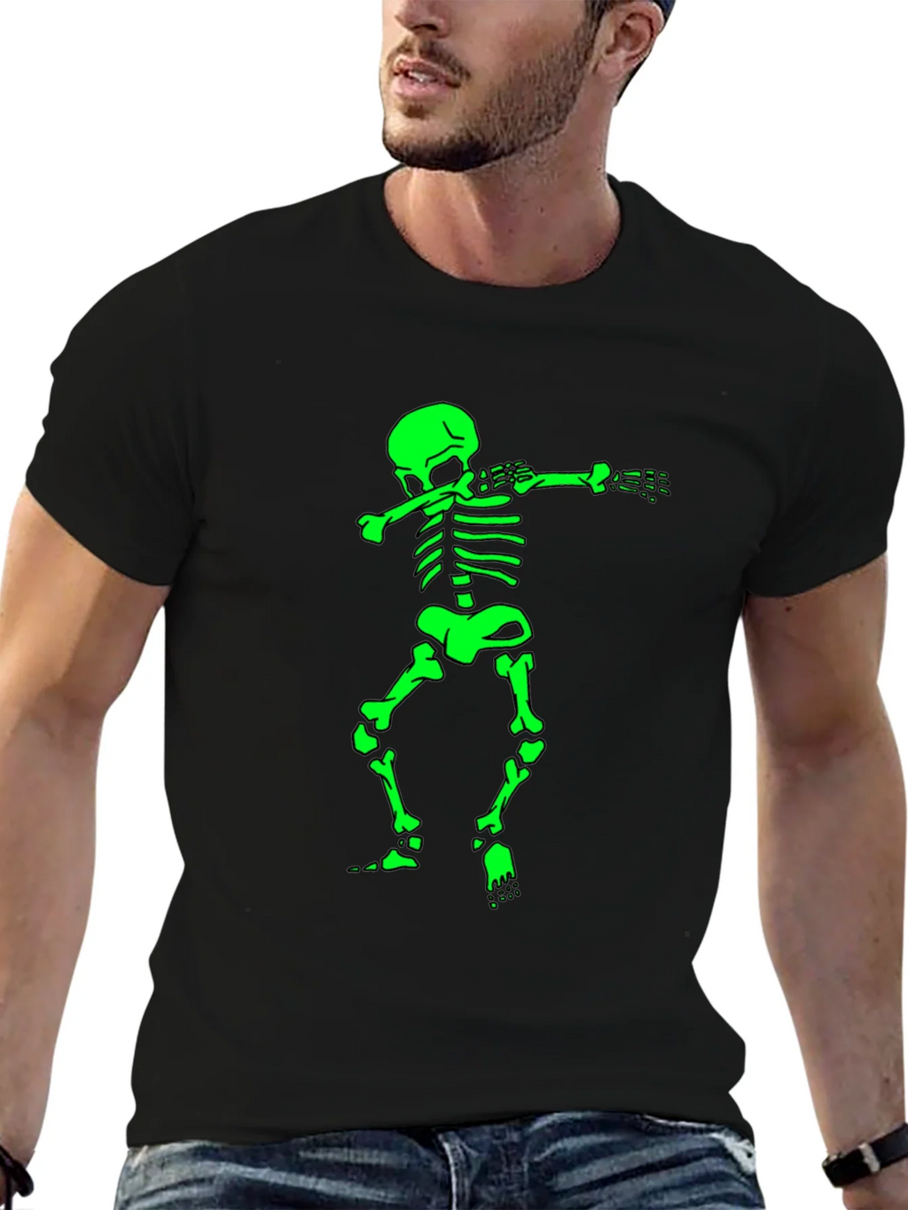 Dabbing Skeleton Graphic Tee product image 9
