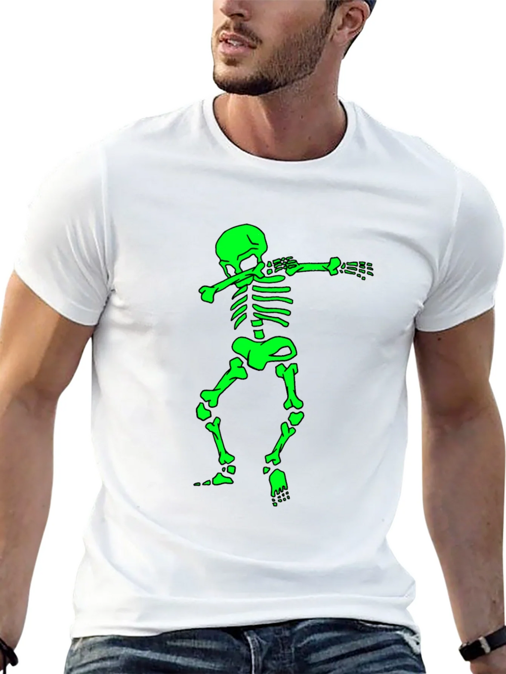 Dabbing Skeleton Graphic Tee product image 4