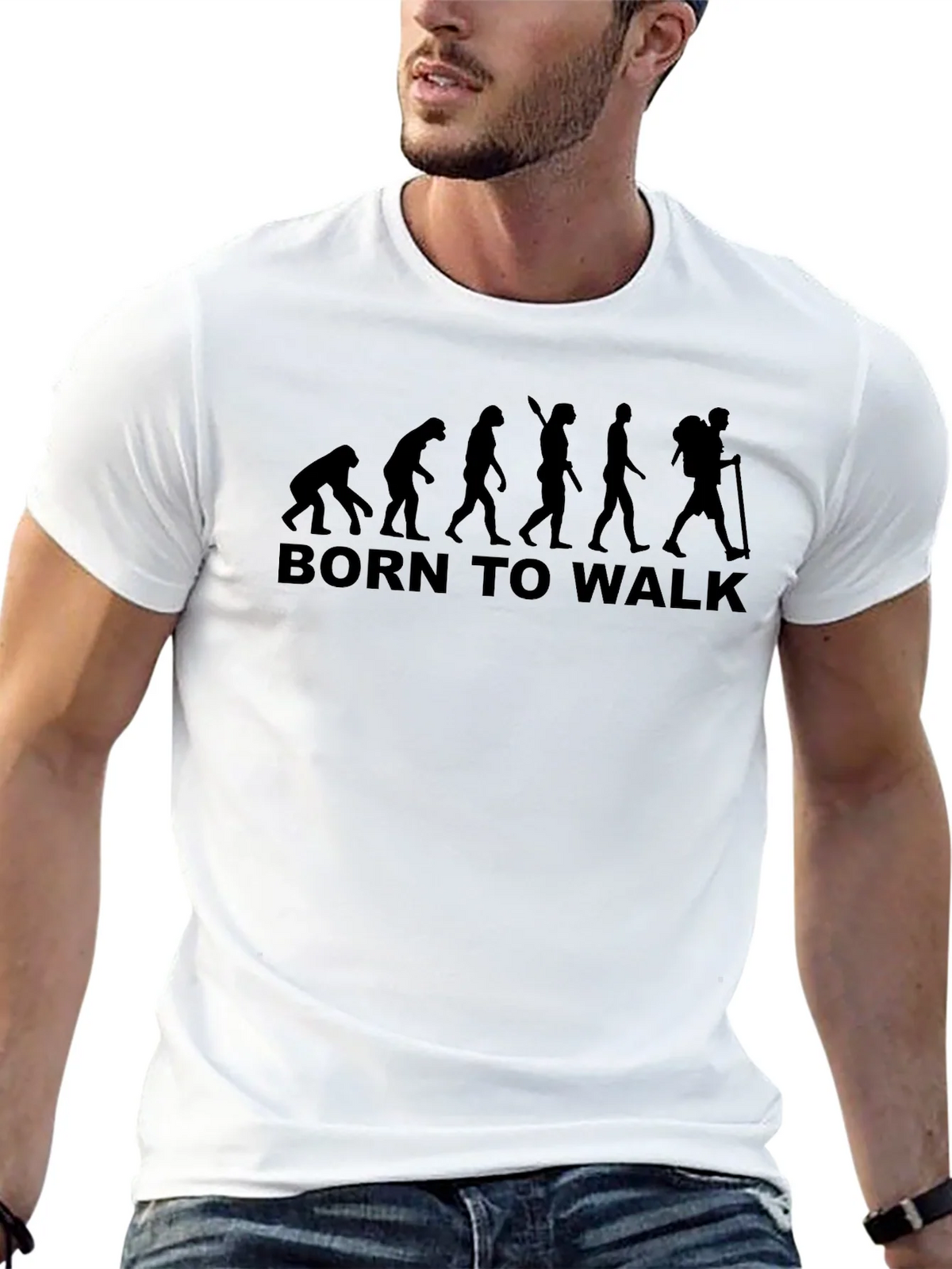 Born To Walk Evolution Graphic T-Shirt product image 4