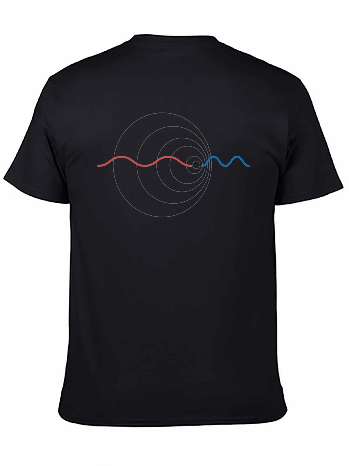Physics Wave Black T-Shirt product image 7
