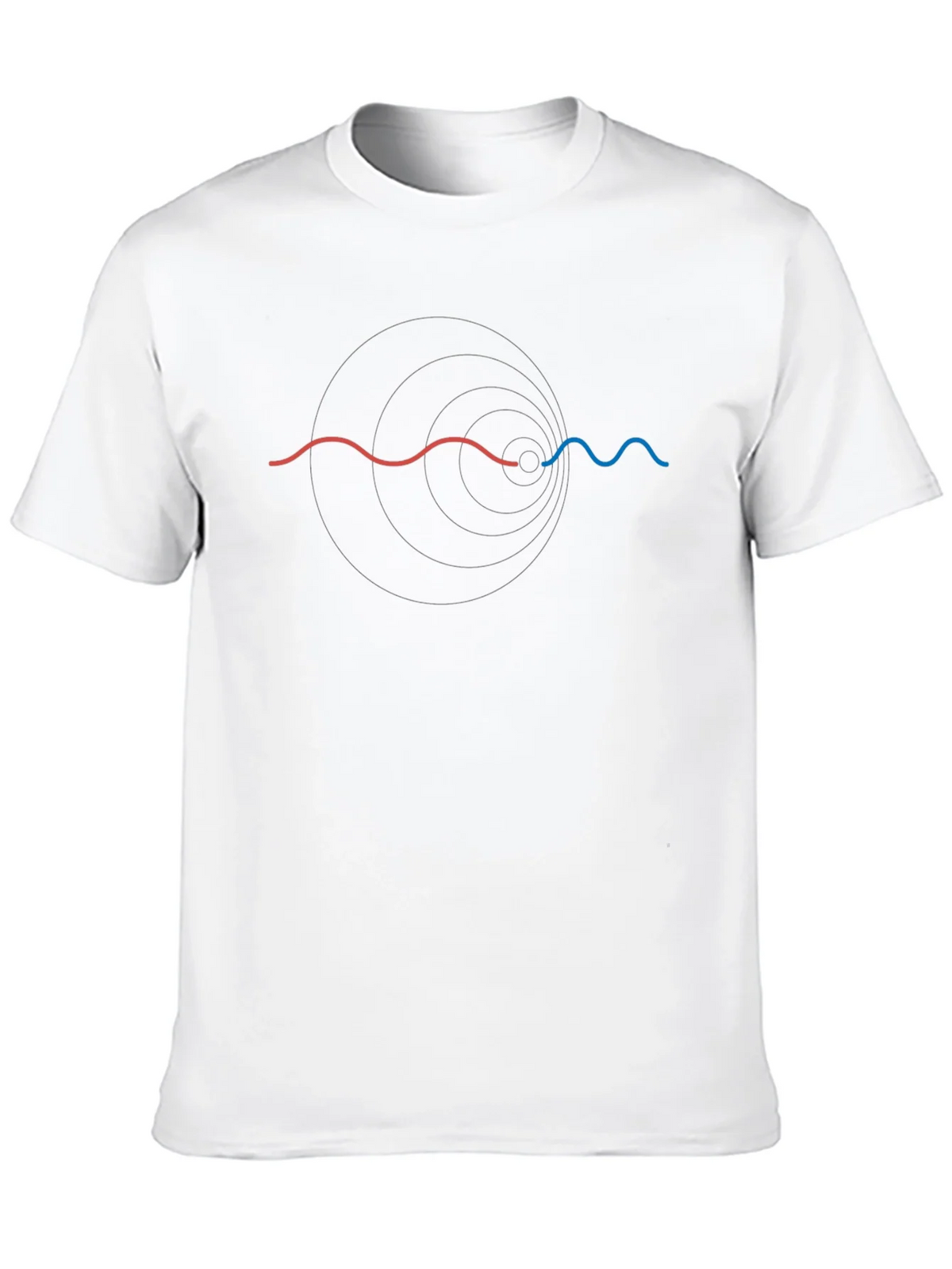 Physics Wave Black T-Shirt product image 12