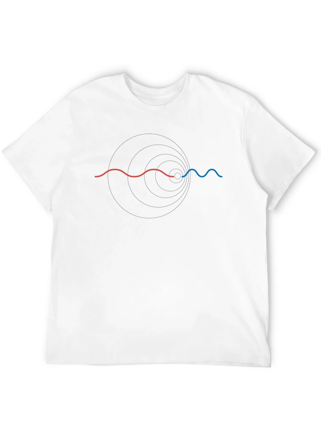Physics Wave Black T-Shirt product image 3