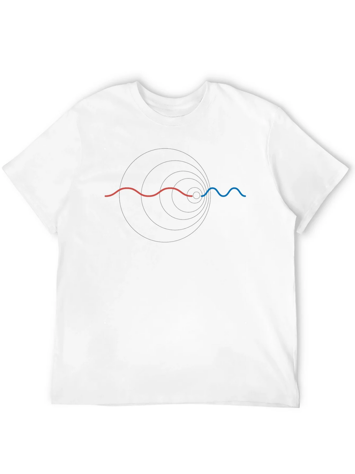 Physics Wave Black T-Shirt product image 3