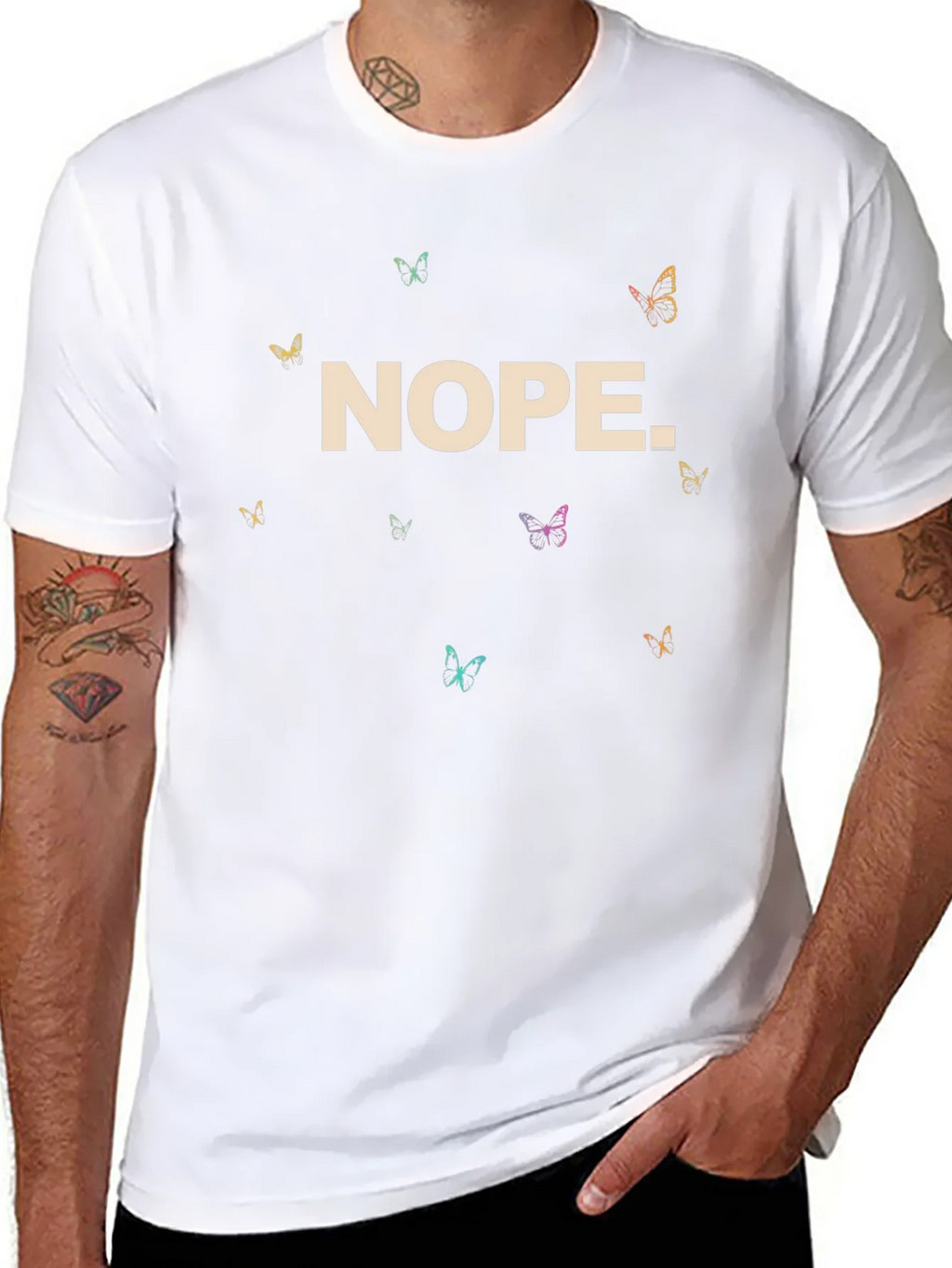 Nope Butterfly Graphic Tee product image 10