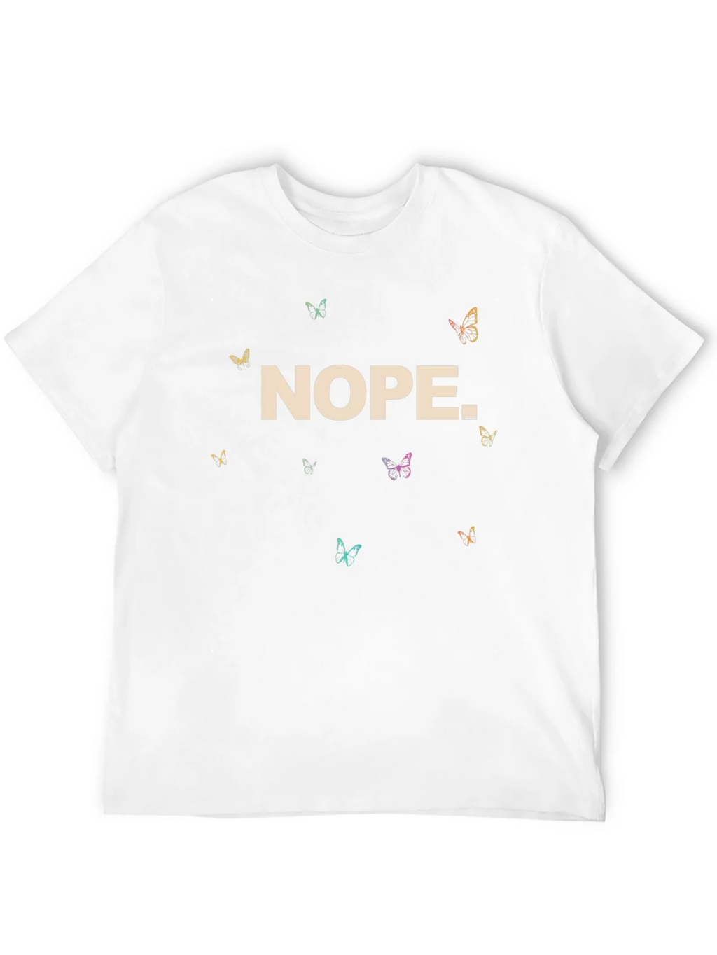 Nope Butterfly Graphic Tee product image 3